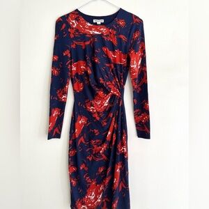 Whistles Colourful Print Bodycon Dress, Size 0